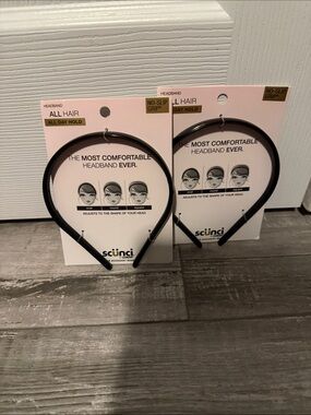 scunci Black No-Slip Headbands - 2 Pack